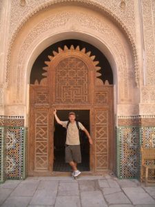 Mark at Ali Ben Youssef Medersa (Madrasa)