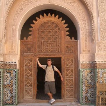 Mark at Ali Ben Youssef Medersa (Madrasa)