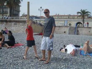 The family on the killer pebble beach