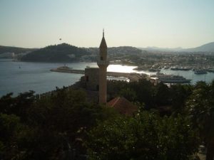 Bodrum harbour from Castle