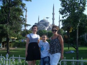 Outside Blue Mosque