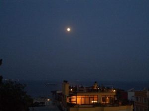 View of Bosphorus from terrace