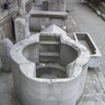 Ancient Roman adult baptismal font