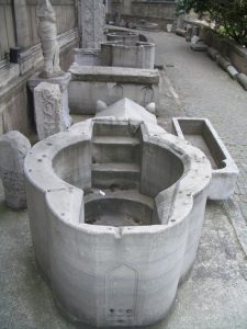 Ancient Roman adult baptismal font