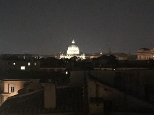 My view tonight as I blog: St Peter’s!