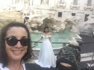 Photo bomb at Trevi