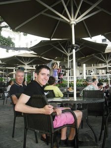 Dinner back down in Banyan Tree courtyard