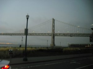 Night tour SF Bay Bridge lights