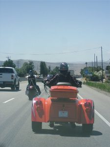 Female bike with ‘bling’ helmet!