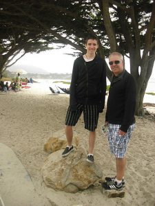 Tom and Mark at Carmel beach