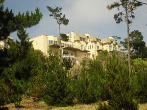 One of the many luxury homes along Carmel.