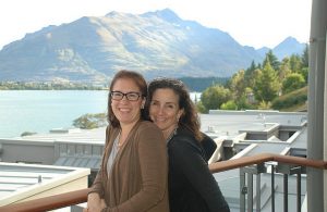 Ali and Mary on the balcony.