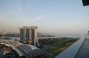 A busy harbour port.