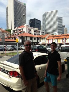 Old and new…many contrasts in Singapore.