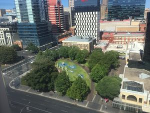 Great views during brekky on our balcony