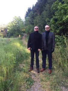 Boys on way to dinner.