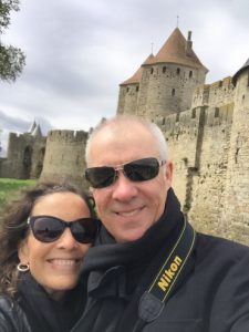 Part of the walled Cite de Carcassonne.