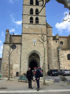 Boys outside St Andres.