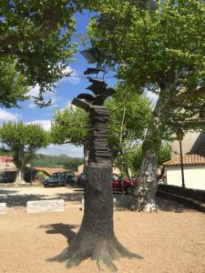 Monument to Village of Books: Montolieu.