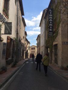 The village lanes in Montolieu.