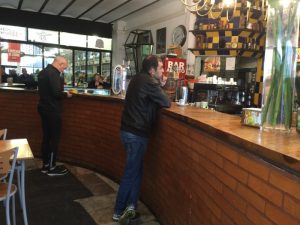 A morning coffee at Ribeira Markets.