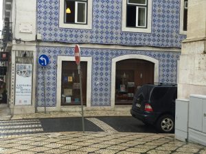 Nice tiles too on the oldest bookshop in Europe!!