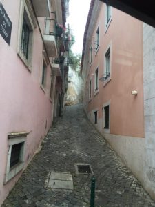 Narrow streets.