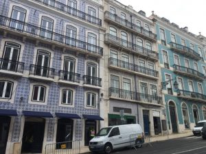 A row of pretty buildings in Bairro Alto.