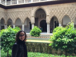 Internal courtyard in Alcazar.