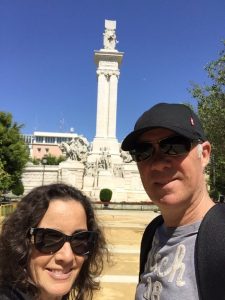 One of the many monuments in Cadiz.