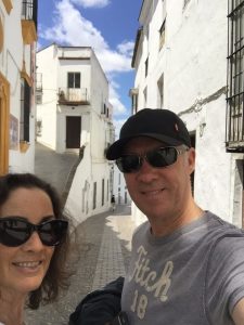 Strolling through Arcos Old Town.