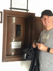 The revolving biscuit door at the silent Convent.