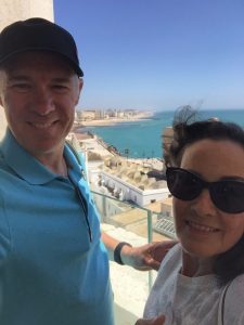 Both of us at the Bell Tower.