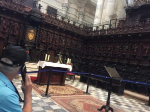 Choir stalls of new Cathedral.