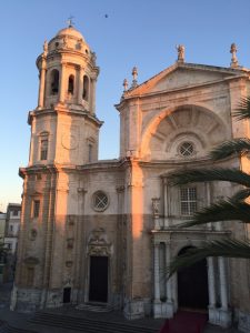 Sun setting on the Cathedral.