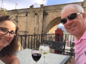 Both of us at the new bridge.