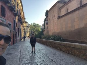 Along a quiet Carrera Del Darro in the am.