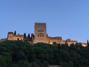 Beautiful Alhambra on the way home.