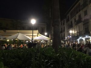 Our local Plaza alive on a Friday night.