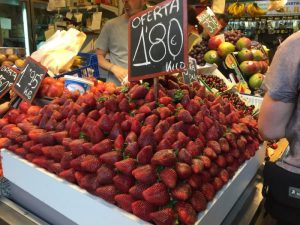 Cheap strawberries at Malaga Markets!