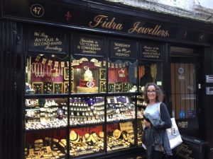 Lots of vintage jewelry shops in The Lanes.