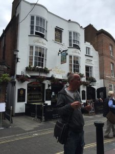 Our guide, Julian, at the Oldest Pub in Brighton.