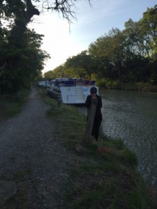 A queue of boats.