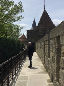 Mark along the Castle wall.