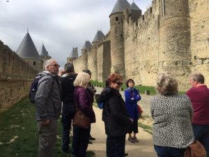 Start of our tour between the two city walls.