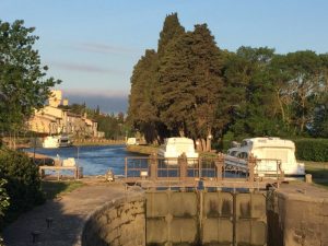 View of the lock.