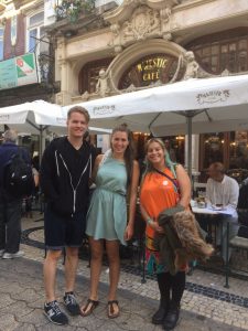 Dim, Jill & Maria outside historic Majestic Cafe.