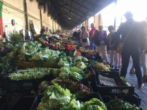 Lots of produce at the markets.