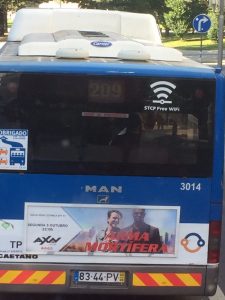 The buses here have free wi-fi!