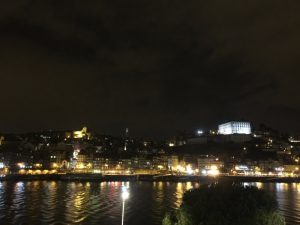 Pretty evening view across to Porto.